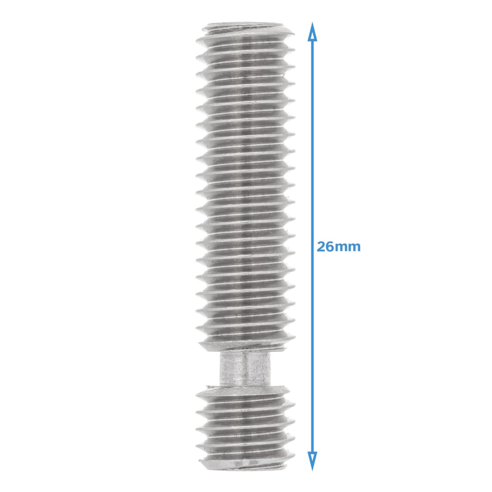 Tija filetata M6x26mm pentru hotend V5/MK8, fara tub PTFE, filament 1.75mm [2]