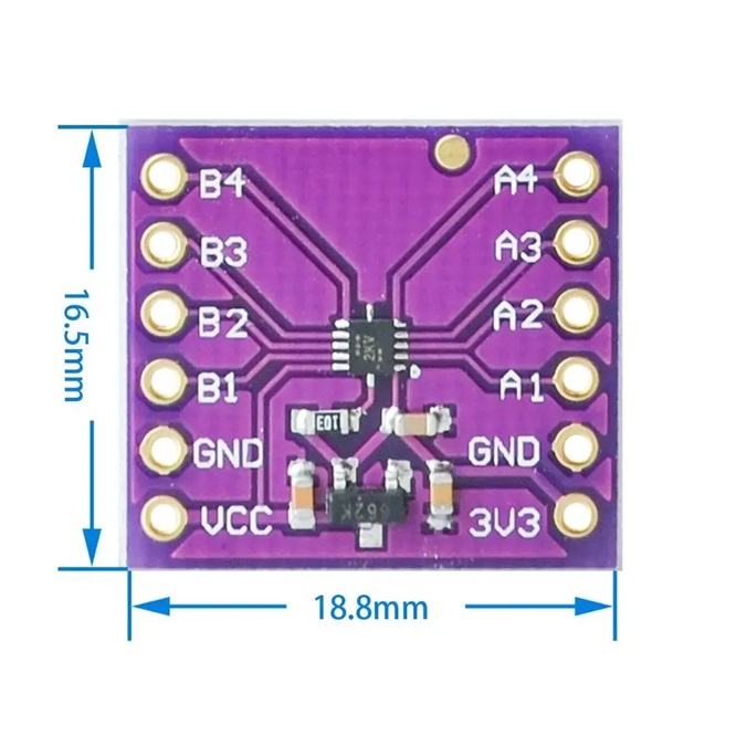 Traducator nivel de tensiune bidirectional TXB0104 4-Bit [2]