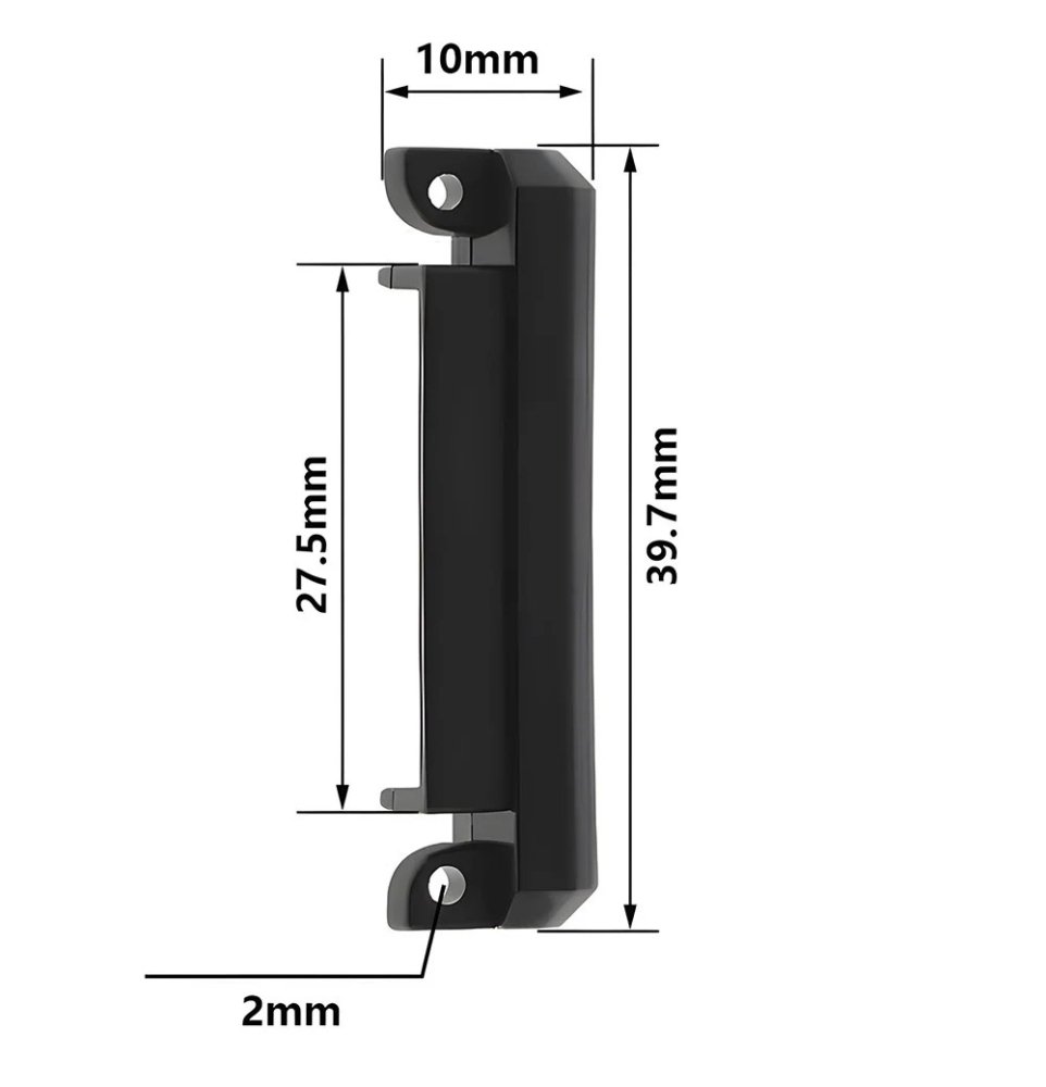 Fanduct ghidaj aer pentru ventilator turbina 4010, plastic negru [2]