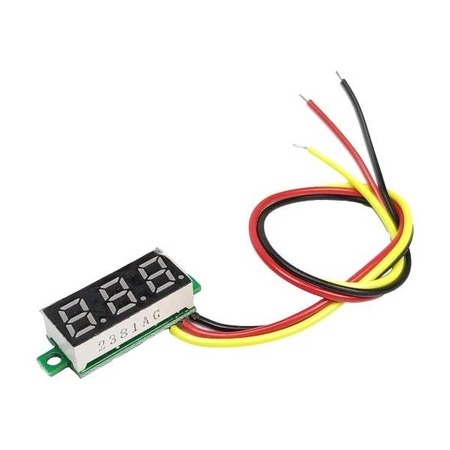 Voltmetru digital LED 0.28 inch, 0-100V DC, 3 fire [3]