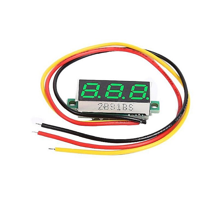Voltmetru digital LED 0.28 inch, 0-100V DC, 3 fire [4]
