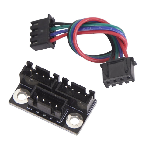 Motoare, variatoare si accesorii - Adaptor splitter pentru 2 motoare pas cu pas NEMA 17, conectare in paralel, cablu 10cm
