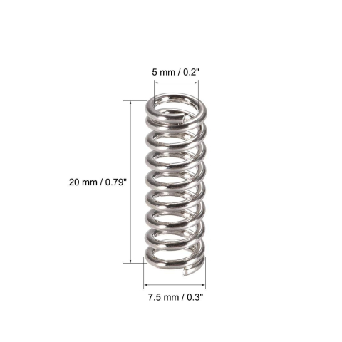 Arcuri din nichel pentru extruder 20x7.5mm, sarma 1.2mm (set 4 buc.) [1]