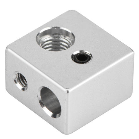 Bloc de incalzire MK10 din aluminiu, 19x19x13mm, filet M7, imprimanta 3D