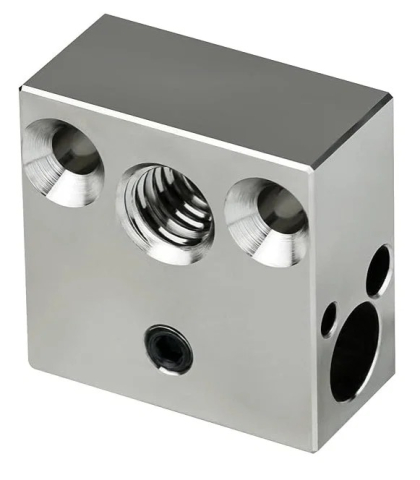 Bloc de incalzire hotend MK8 / CR-10, aluminiu, 20x20x10mm [3]
