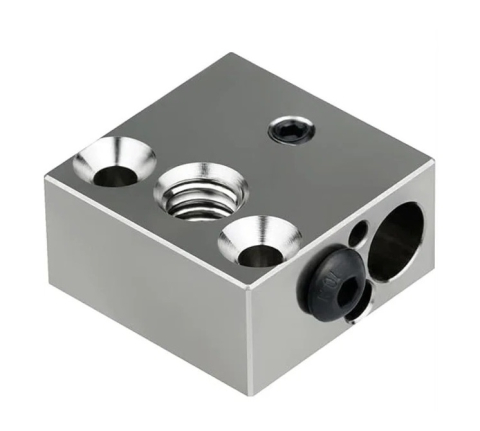 Bloc de incalzire hotend MK8 / CR-10, aluminiu, 20x20x10mm