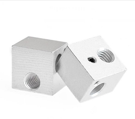 Bloc incalzire imprimanta 3D, 16x16x12mm, aluminiu
