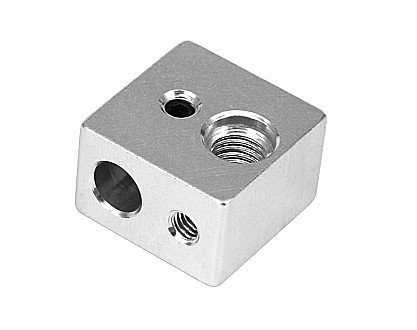 Bloc incalzire imprimanta 3D MK10, 19x19x13mm, aluminiu
