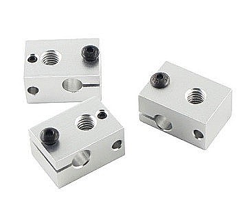 Bloc incalzire imprimanta 3D, pentru cap printare V6, 23x16x12mm, aluminiu