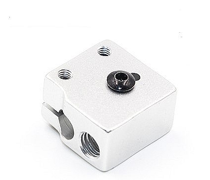 Componente imprimante 3D - Bloc incalzire imprimanta 3D Volcano, 20x20x12mm, aluminiu