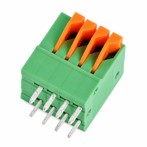 Conectori, mufe si blocuri terminale - Bloc terminal 4pin KF141R, pas de 2.54 mm (2 buc)