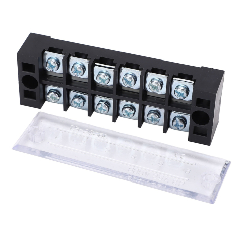 Cabluri si conectori - Bloc terminal 6 conexiuni, TB-2506, 600V, 25A, capac protectie