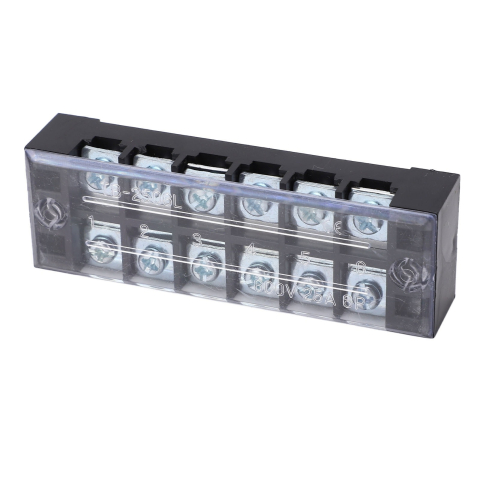 Bloc terminal 6 conexiuni, TB-2506, 600V, 25A, capac protectie [2]