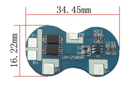BMS 2S 4A fara balansare pentru baterii Li-ion (8.4V) [3]