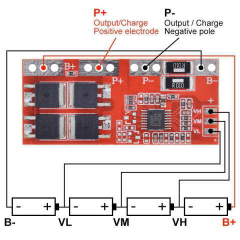 BMS 4S 30A fara balansare pentru baterii Li-ion (16.8V) [4]
