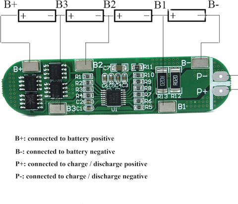 BMS 4S 8A cu balansare pentru baterii Li-ion (16.8V) [2]