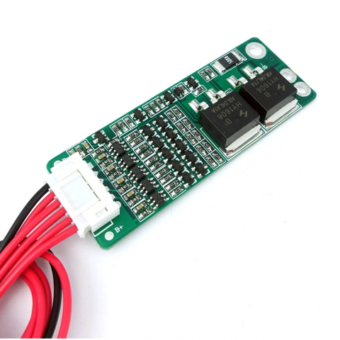 Acumulatori, BMS si accesorii - BMS 5S 15A fara balansare pentru baterii Li-ion (21V), cu cablu