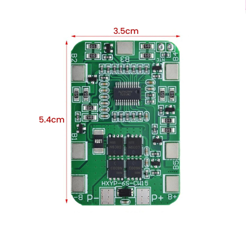 BMS 6S 14A cu balansare pentru baterii Li-Ion (25.2V) [3]