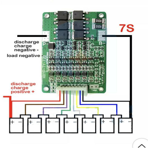 BMS 7S 15A cu balansare pentru baterii Li-ion (29.4V) [4]