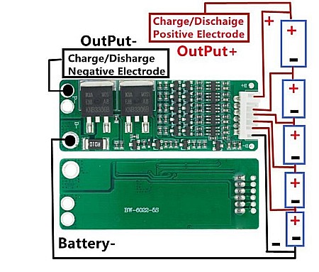 BMS protectie la incarcare 5S Litiu 15A [1]