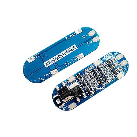 Acumulatori si Module BMS - BMS Protectie la incarcare acumulatori Litiu 18650, 3S 10A