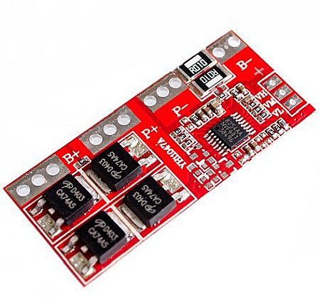 Acumulatori si Module BMS - BMS protectie la incarcare acumulatori Litiu 4S 18650 15A