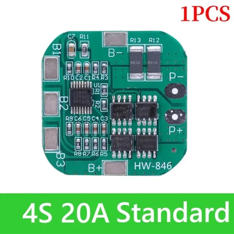 BMS protectie la incarcare acumulatori Litiu 4S 18650, 20A [1]