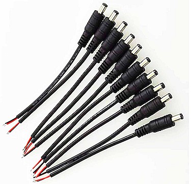 Cablu alimentare cu mufa DC Jack tata 5.5x2.1mm, 50 cm [1]