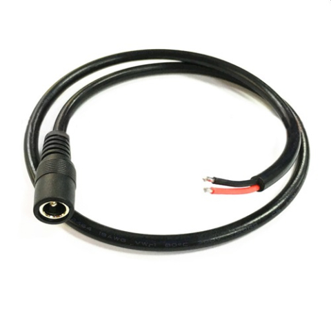 Cabluri si adaptoare - Cablu alimentare cu mufa DC mama 5.5 x 2.1mm, lungime totala 30cm, 18AWG