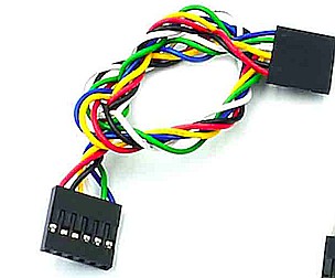 Cabluri si conectori - Cablu de conectare mama mama, 6 pin, 200mm spiralat