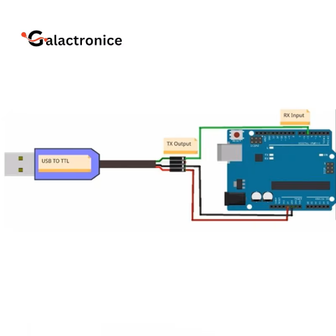 Cablu de programare CH340G USB la RS232 TTL 4 pini [2]