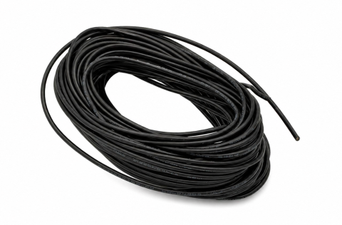 Accesorii baterii si acumulatori - Cablu negru 24AWG silicon, rezistent la caldura, 1.6mm, 5m