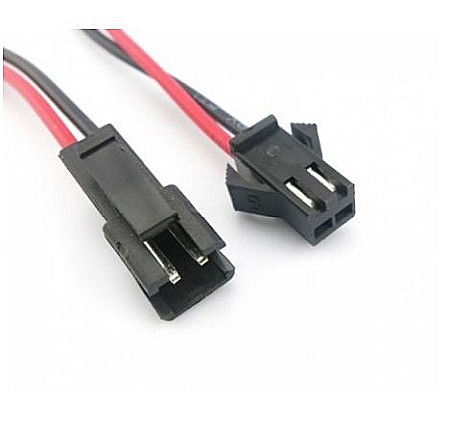 Cabluri si conectori - Cablu SM JST 2 pini, mufa mama-tata 15cm (set 5 buc)