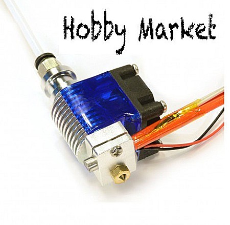 Cap printare E3DV5 cu ventilator, teflon, conector, duza 0.4mm, filament 1.75mm