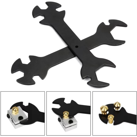 Scule - Cheie multifunctionala 5 in 1 pentru imprimanta 3D, 130mm, neagra