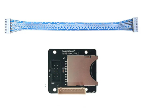 Piese electrice si electronice - Cititor extern card SD Makerbase MKS SLOT2 V1.0, cablu 9 pini