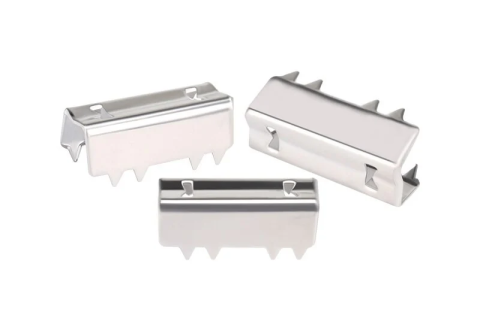 Piese mecanice - Clema metalica pentru inchidere curea dintata, sertizare, 7x20mm, imprimanta 3D