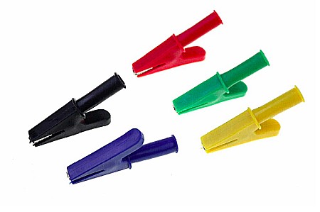 Cabluri si conectori - Cleste crocodil izolat 5cm