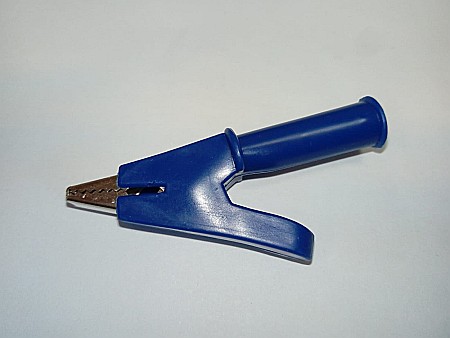 Cleste crocodil izolat ALBASTRU 6cm