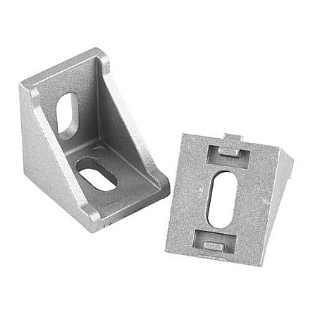 Componente imprimante 3D - Coltar metalic in unghi drept fixare profil aluminiu 27mm