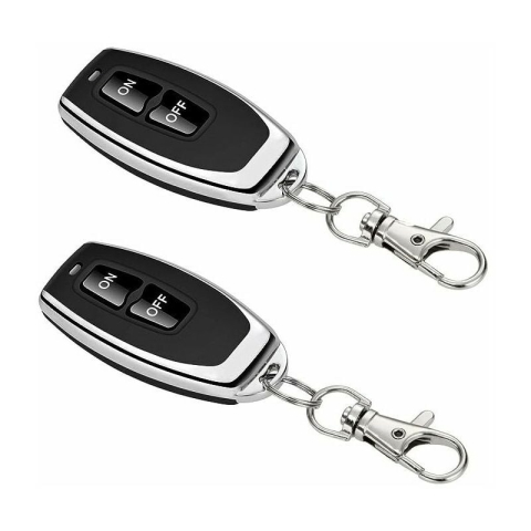 Comutator fara fir cu releu, 40A, 50m, set cu 2 telecomenzi, negru [3]