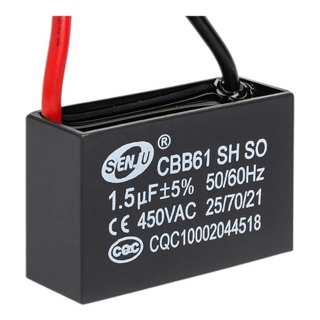 Arduino si ESP32 - Condensator CBB61 1.5uF 450VAC, 2 fire, cu prindere pe spate
