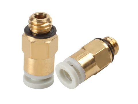 Conector pneumatic KJH04-M6 pentru tub PTFE 2x4mm, filet M6, filament 1.75mm