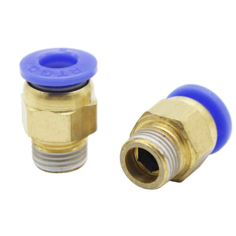 Conector pneumatic SPC6-01 pentru tub PTFE 6mm, filet R1/8, imprimanta 3D