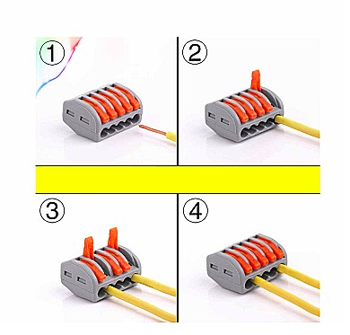 Conector rapid doza cu parghie 5 intrari PCT-215 32A (2 buc) [1]