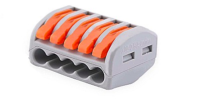 Cabluri si conectori - Conector rapid doza cu parghie 5 intrari PCT-215 32A (2 buc)