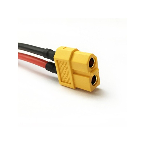 Conector XT60 mama cu cablu, 10 cm, 12AWG, pentru acumulatori si alimentare DC [1]