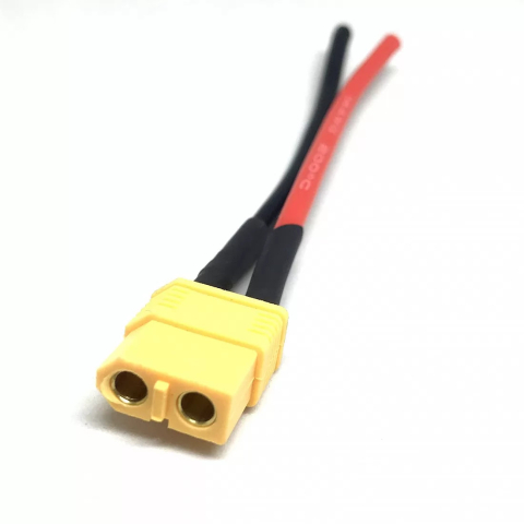 Conector XT60 mama cu cablu, 10 cm, 12AWG, pentru acumulatori si alimentare DC [2]