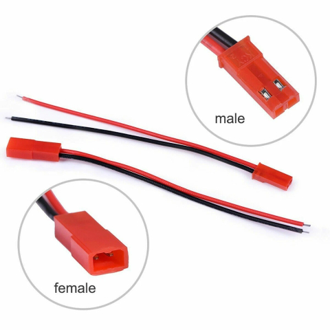 Conectori JST mama-tata cu 2 pini si cablu 10cm [4]