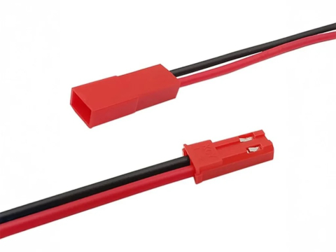 Cabluri si conectori pentru acumulatori si BMS - Conectori JST mama-tata cu 2 pini si cablu 10cm